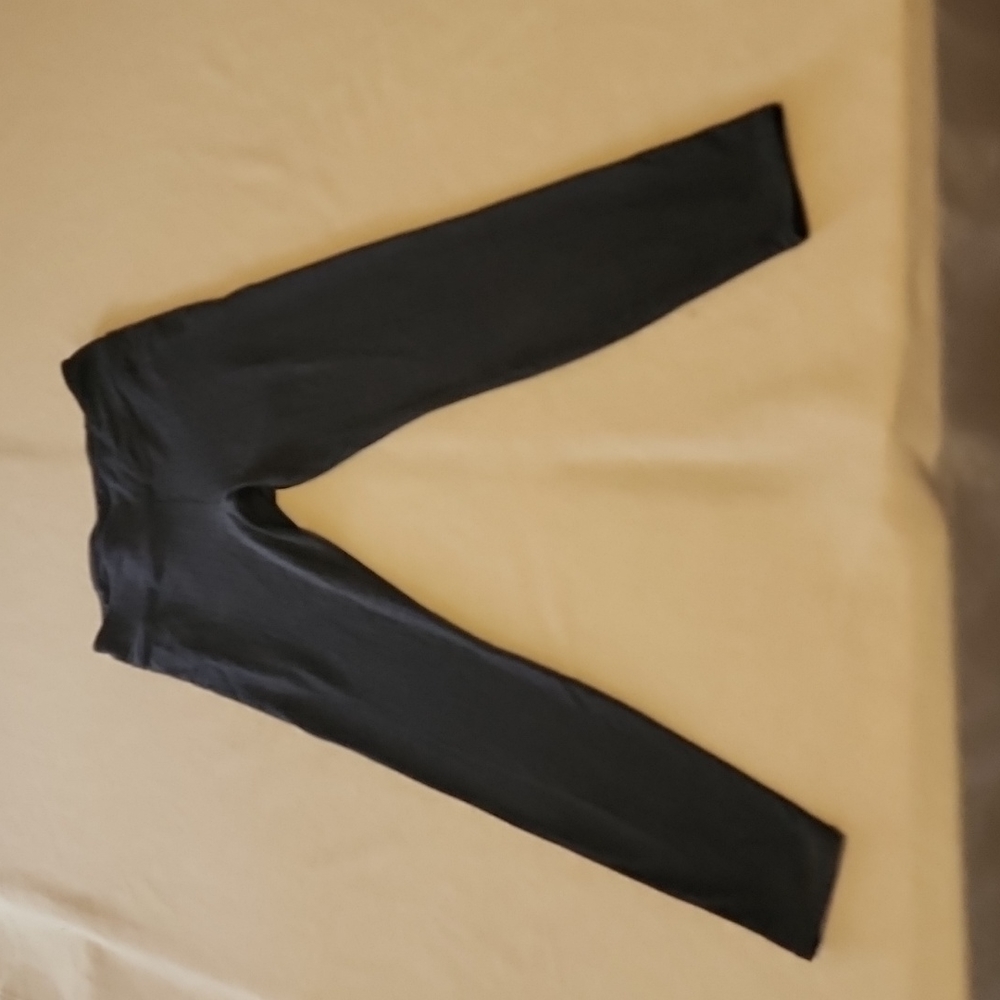 POLO RALPH LAUREN Gray Black Herringbone Chevron Leggings M